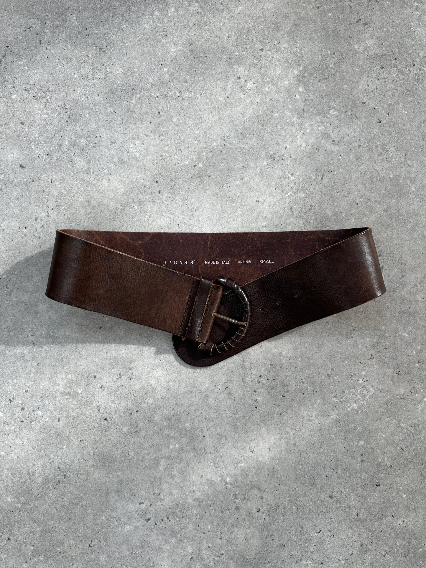 Jigsaw 1990s Chunky Leather Belt - W30-34