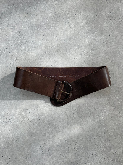 Jigsaw 1990s Chunky Leather Belt - W30-34