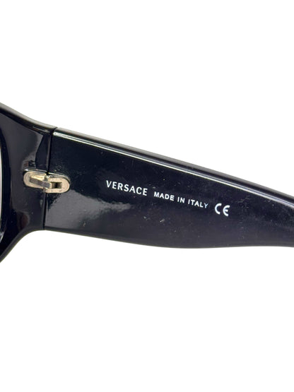 Versace Vintage Logo Studded Black Sunglasses 4131-B