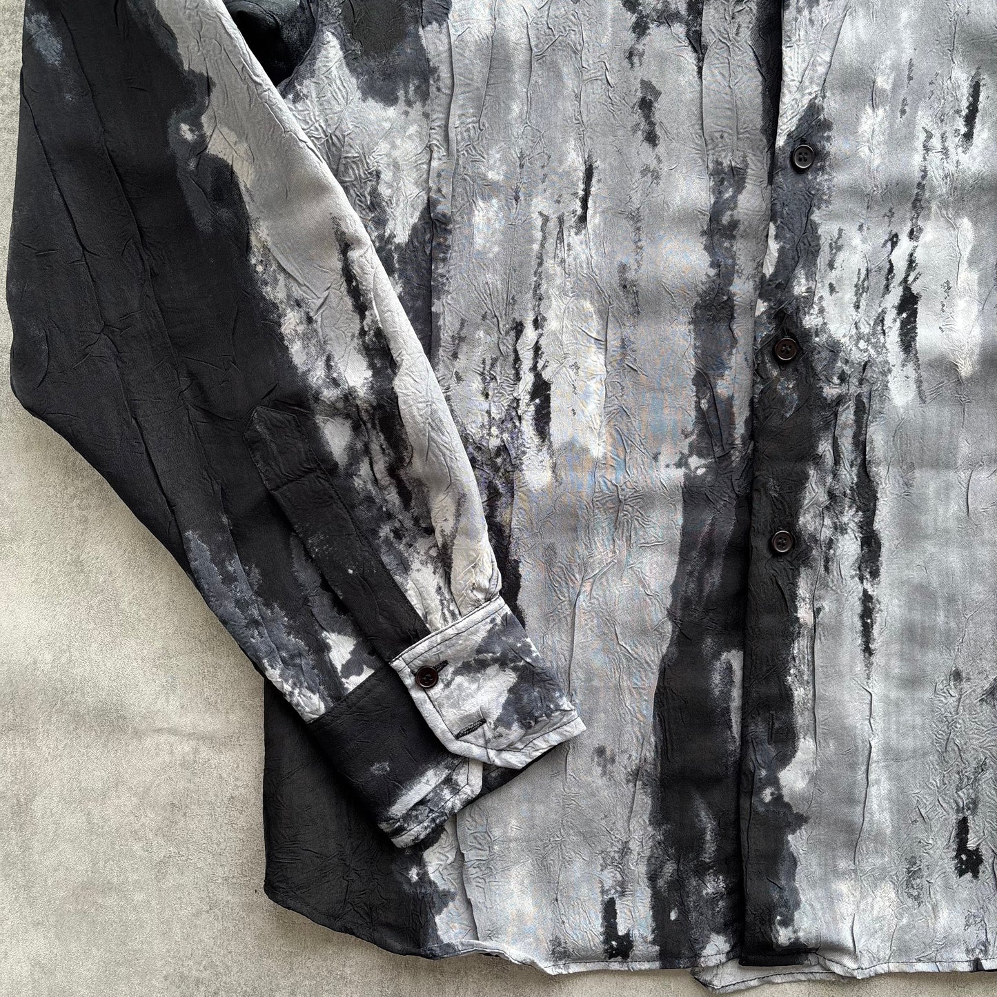 VINTAGE PAINT SHIRT | O/S, Black and Grey