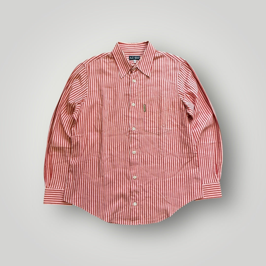 Armani Jeans 2000's Stripe Shirt XL