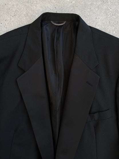 Christian Dior Monsieur 1980s Wool Tuxedo Blazer - 44R/XL