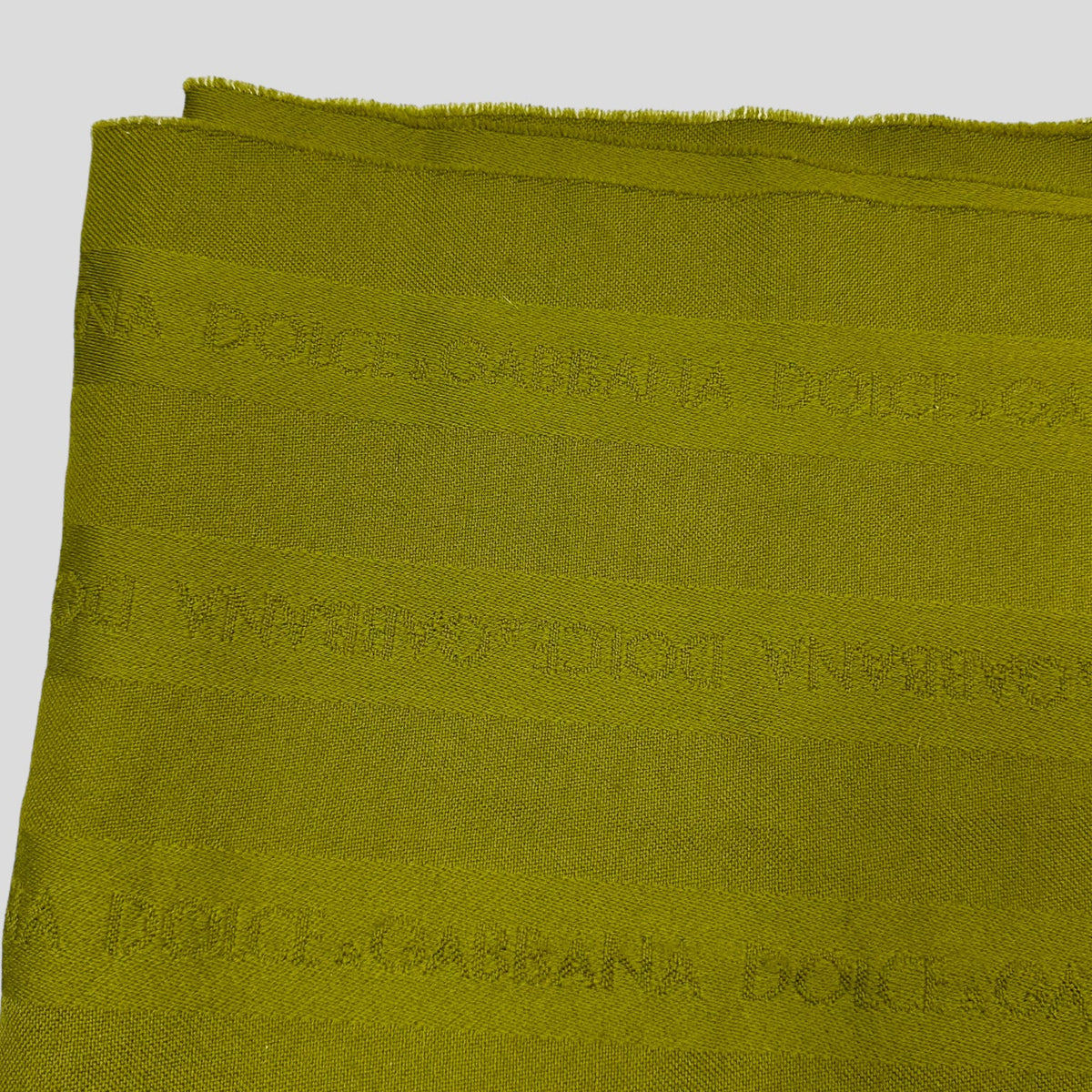D&G 90’s Monogram Wool Scarf | O/S, Green