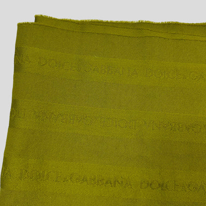 D&G 90’s Monogram Wool Scarf | O/S, Green