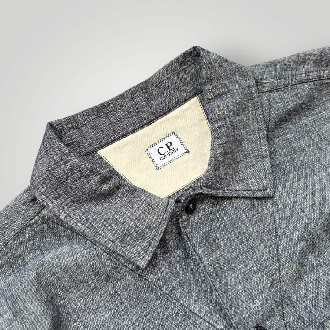 C.P. Company Chambray 4.75OZ Cotton Overshirt XL BNWT | Default Title, Blue