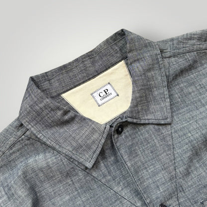 C.P. Company Chambray 4.75OZ Cotton Overshirt XL BNWT | Default Title, Blue