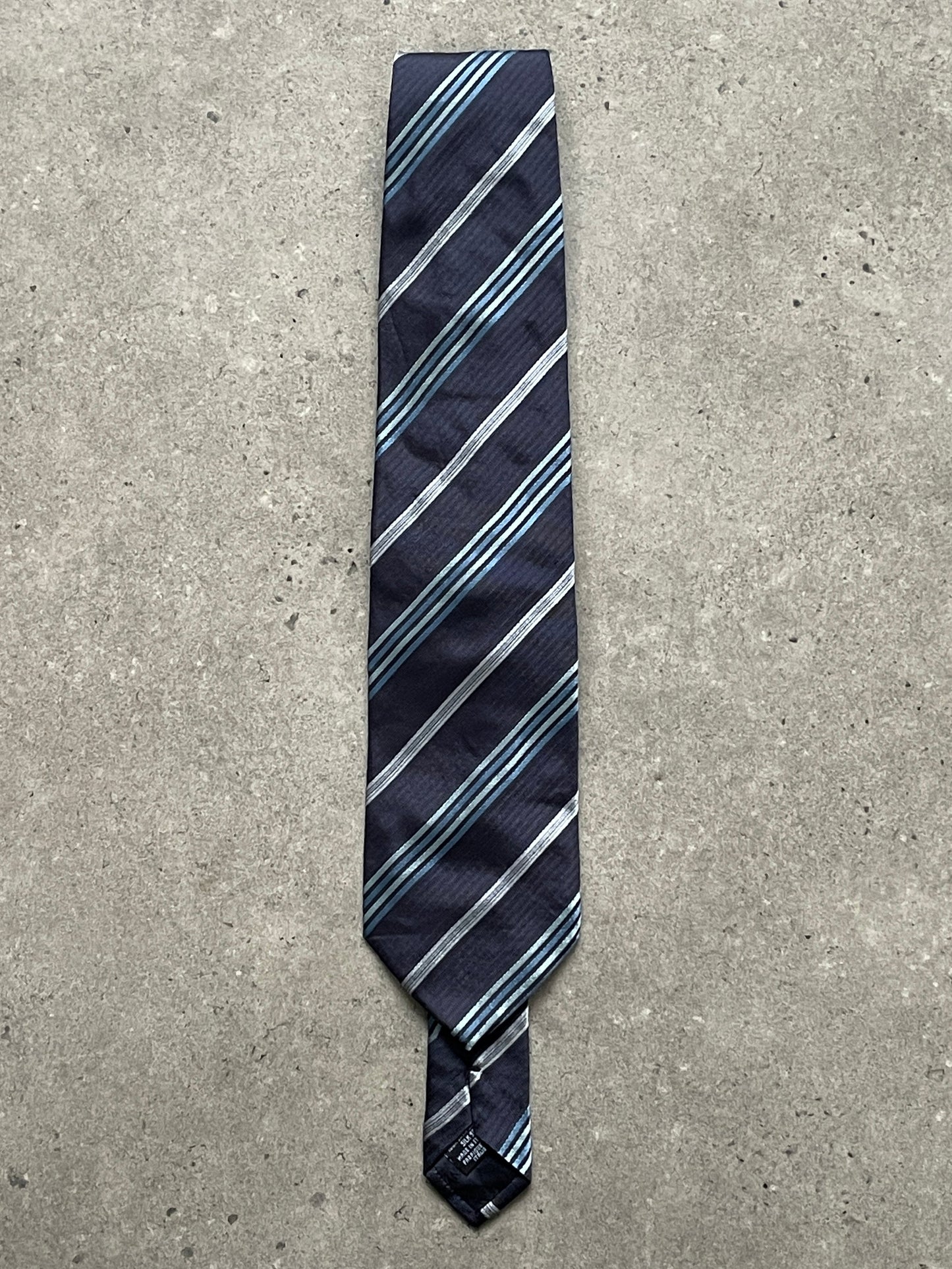Giorgio Armani 1990s Pure Silk Diagonal Striped Tie