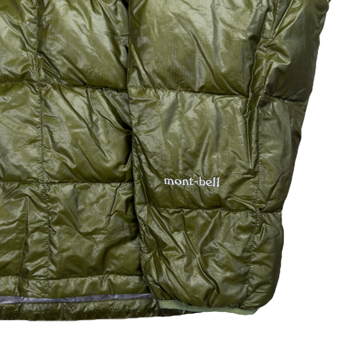 Montbell Superior Down Parka Puffer Jacket In Khaki Green (L) | Large, Green