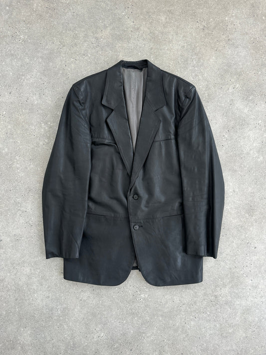 Vintage Leather Blazer Jacket - L/XL