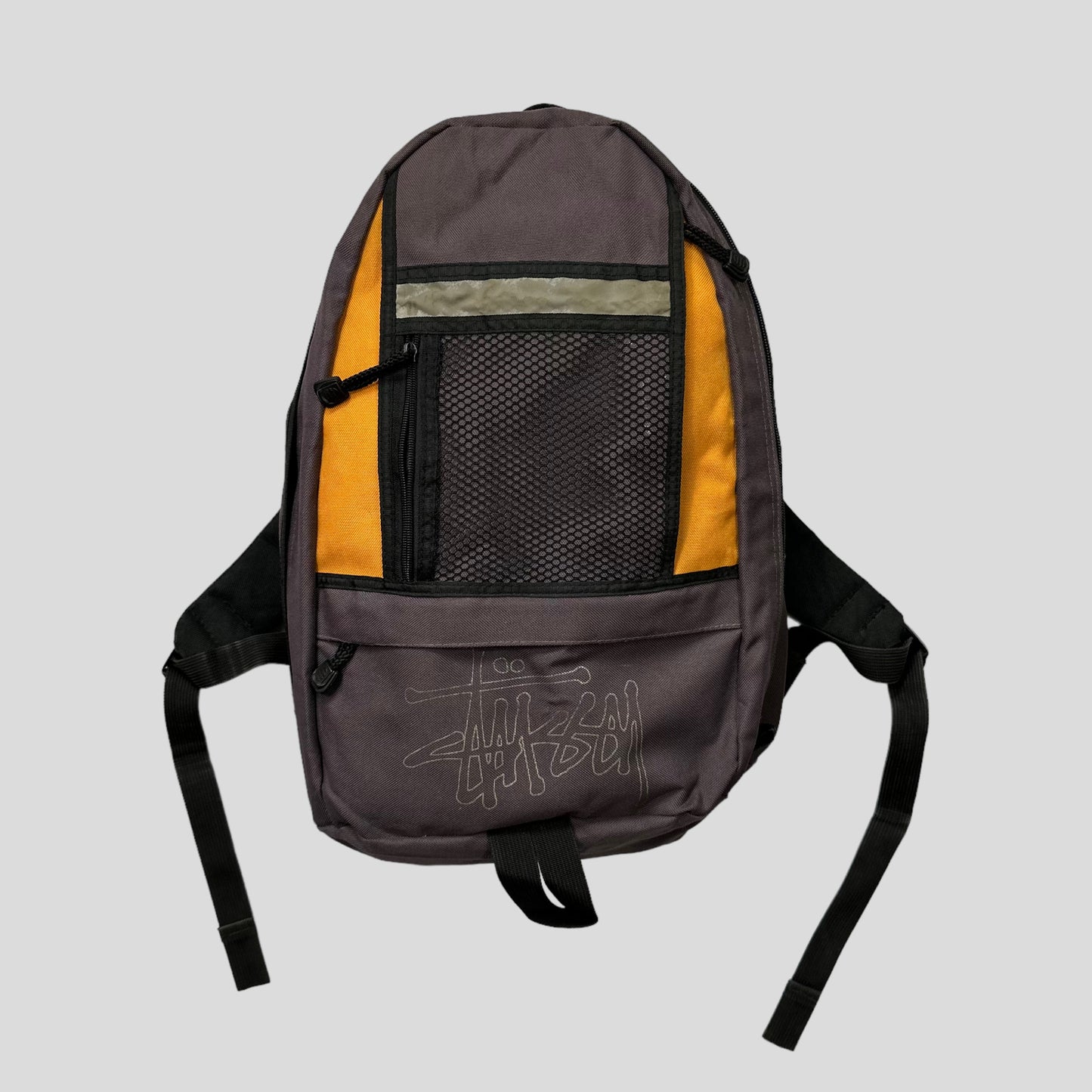 Stussy 90’s Spellout Multipocket Mesh Backpack | O/S, Multicoloured