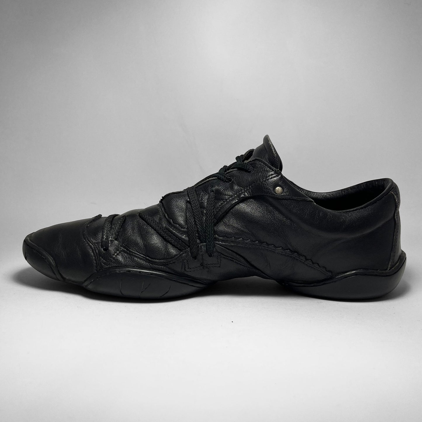 Marithé + François Girbaud Laced Leather Ballet Shoes (2000s)