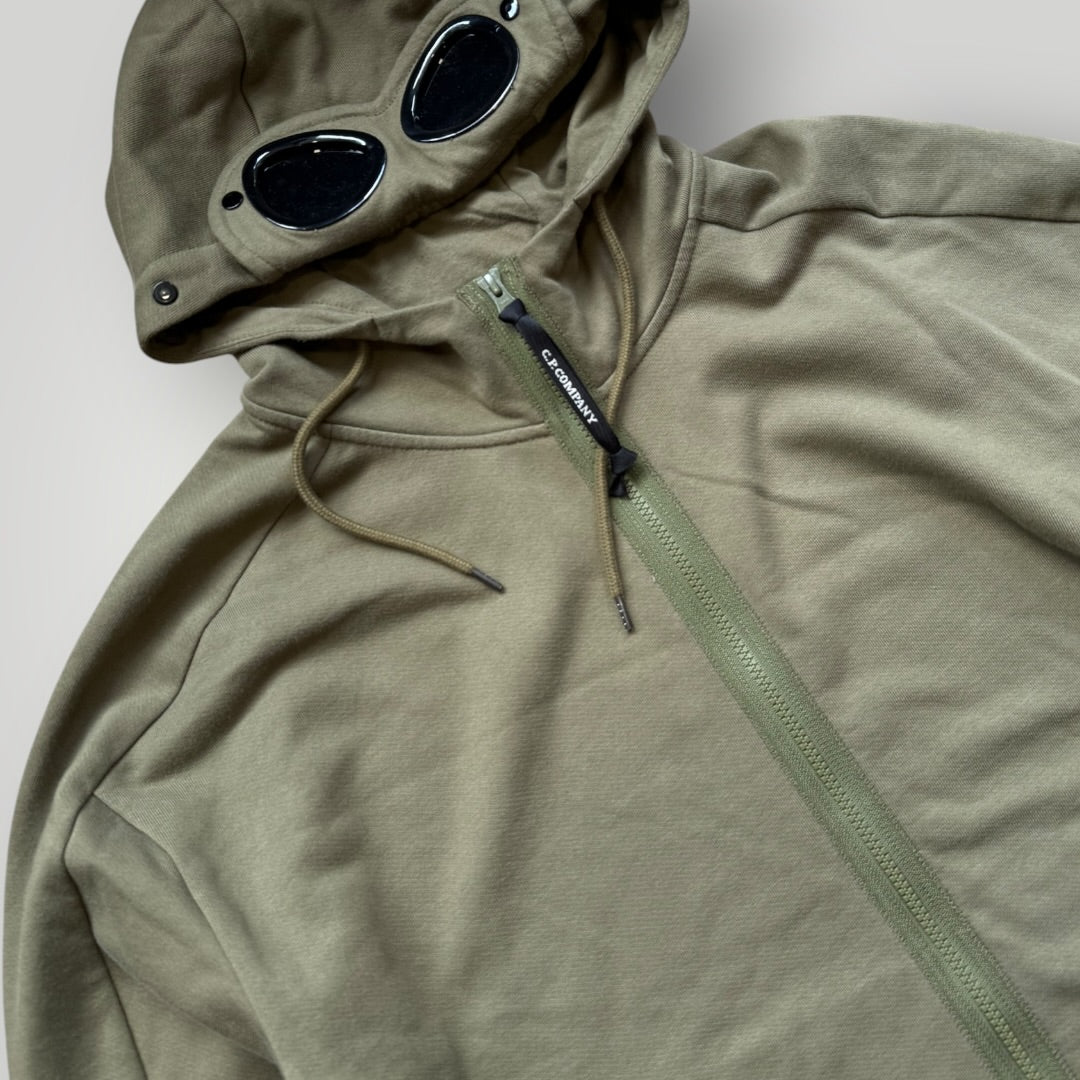 C.P. Company Cotton Goggle Zip Up Hoodie L BNWT | Default Title, Khaki