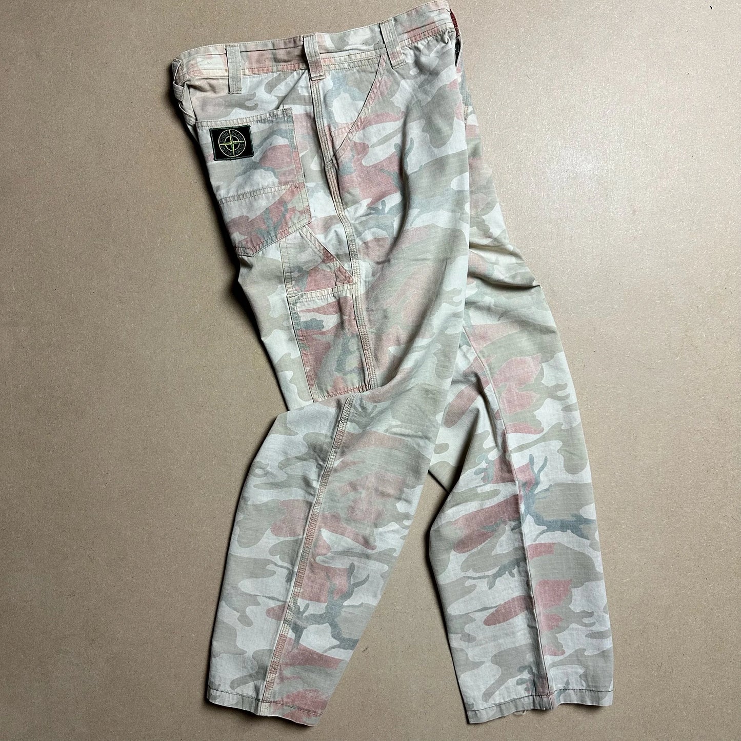 S/S1990 Ripstop Cotton Ice Camo Work Pants