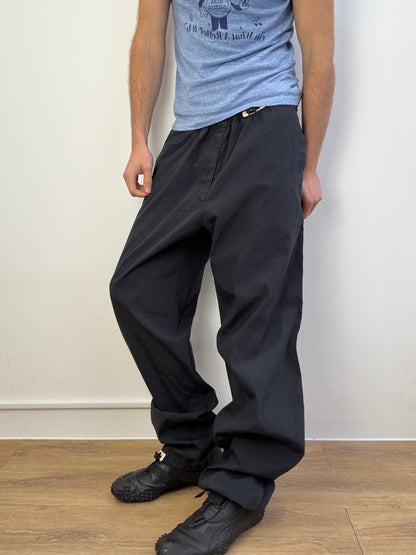 Armani Jeans 1990s Adjustable Cargo Pants | Large, Black