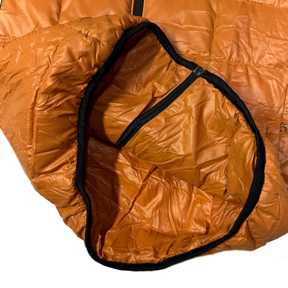 Camp 7 Square Stitch Puffer Jacket In Orange (M)