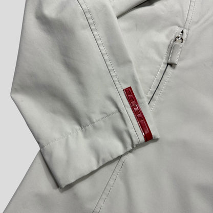 Prada Sport AW00 Goretex Perforated Ventilation Trench Coat  - M | White