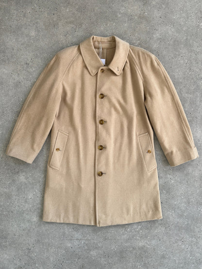 Burberry Pure Cashmere Double Faced Single Breasted Coat - L