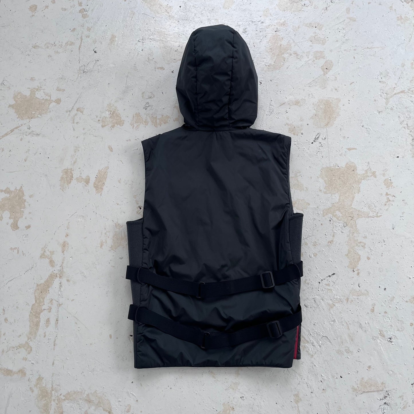ss2000 prada sport bondage black gilet | Black, Black