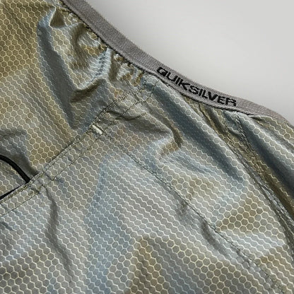 Quicksilver 2000's Shimmer Patterned Body Warmer Gilet M/L