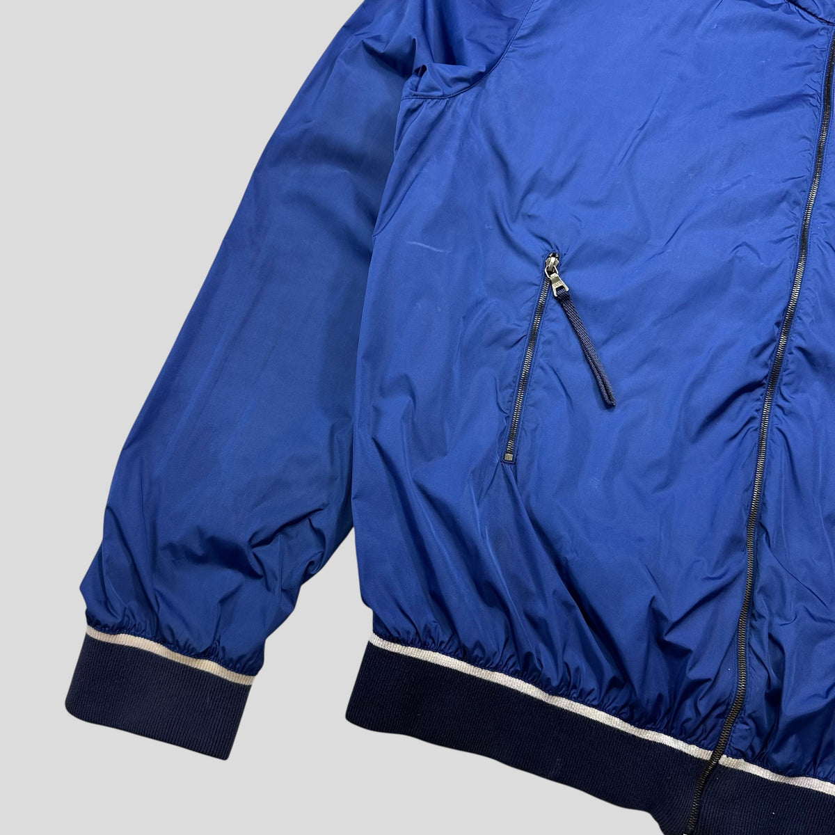 Prada Sport SS00 Nylon Technical Light Bomber Jacket - XL (L) | Blue