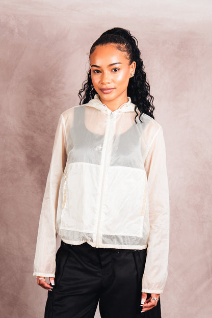 S/S 1999 Prada Opaque X-Ray Windbreaker Jacket | Small, Multicoloured