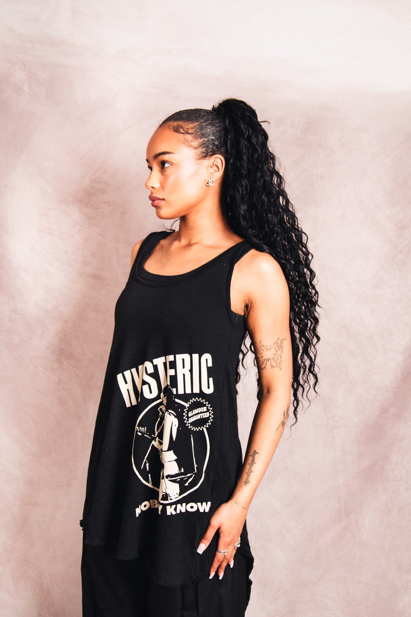 2000's Hysteric Glamour 'Nobody Known' Layered Vest Top | Small, Multicoloured