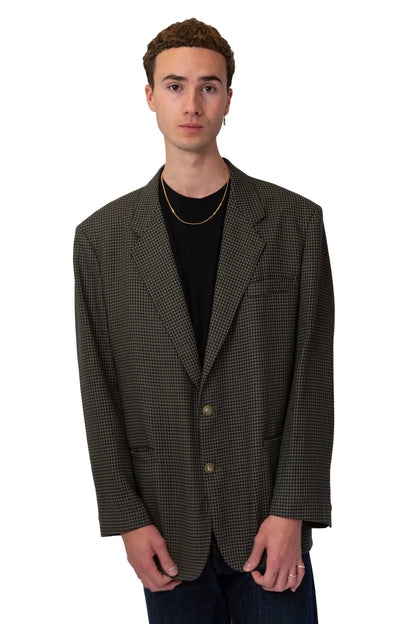 YSL Houndstooth Grey Blazer