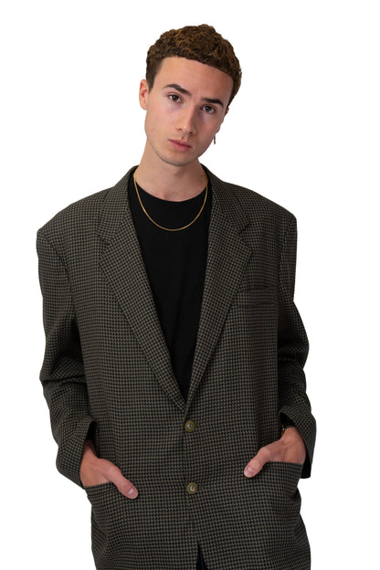 YSL Houndstooth Grey Blazer