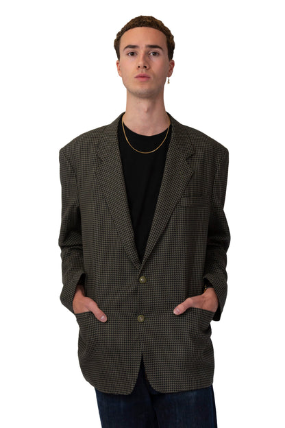 YSL Houndstooth Grey Blazer