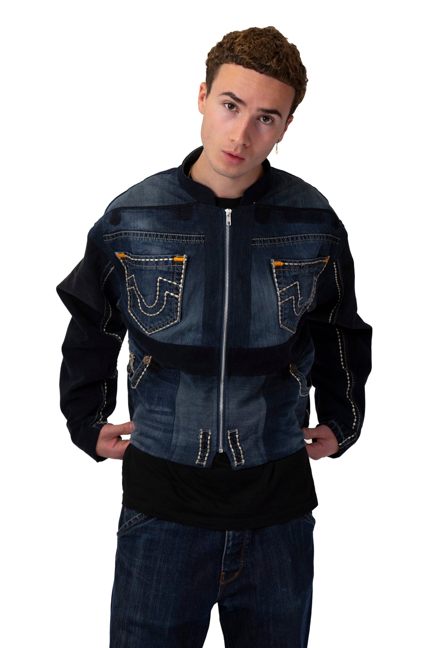 VT Rework: True Religion Embroidered Pocket Denim Jacket