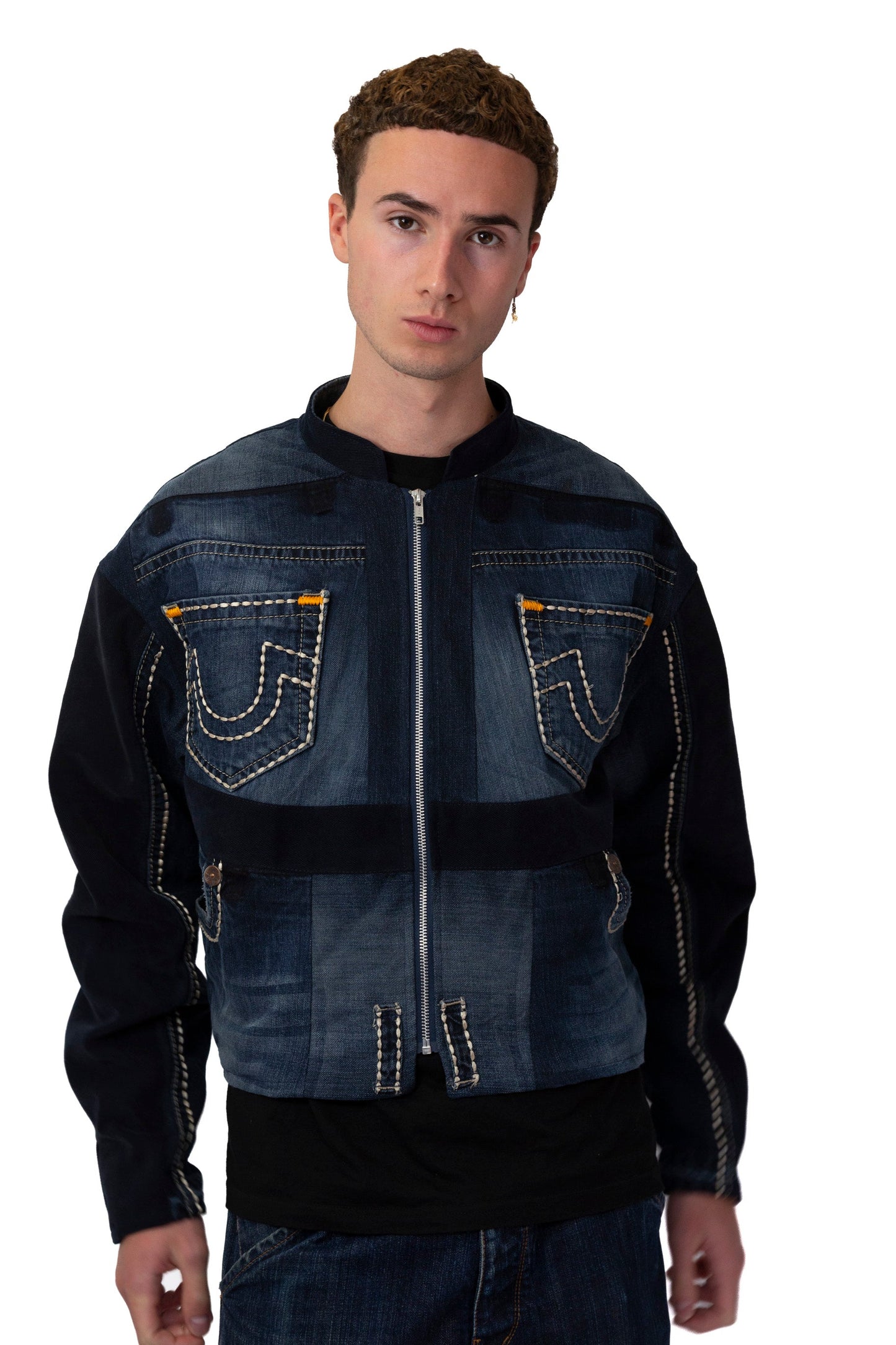 VT Rework: True Religion Embroidered Pocket Denim Jacket