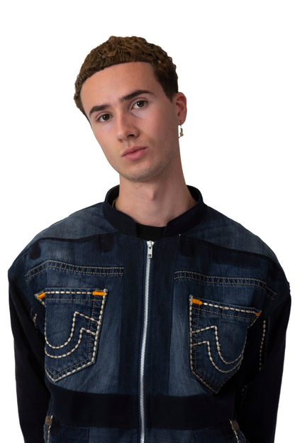 VT Rework: True Religion Embroidered Pocket Denim Jacket