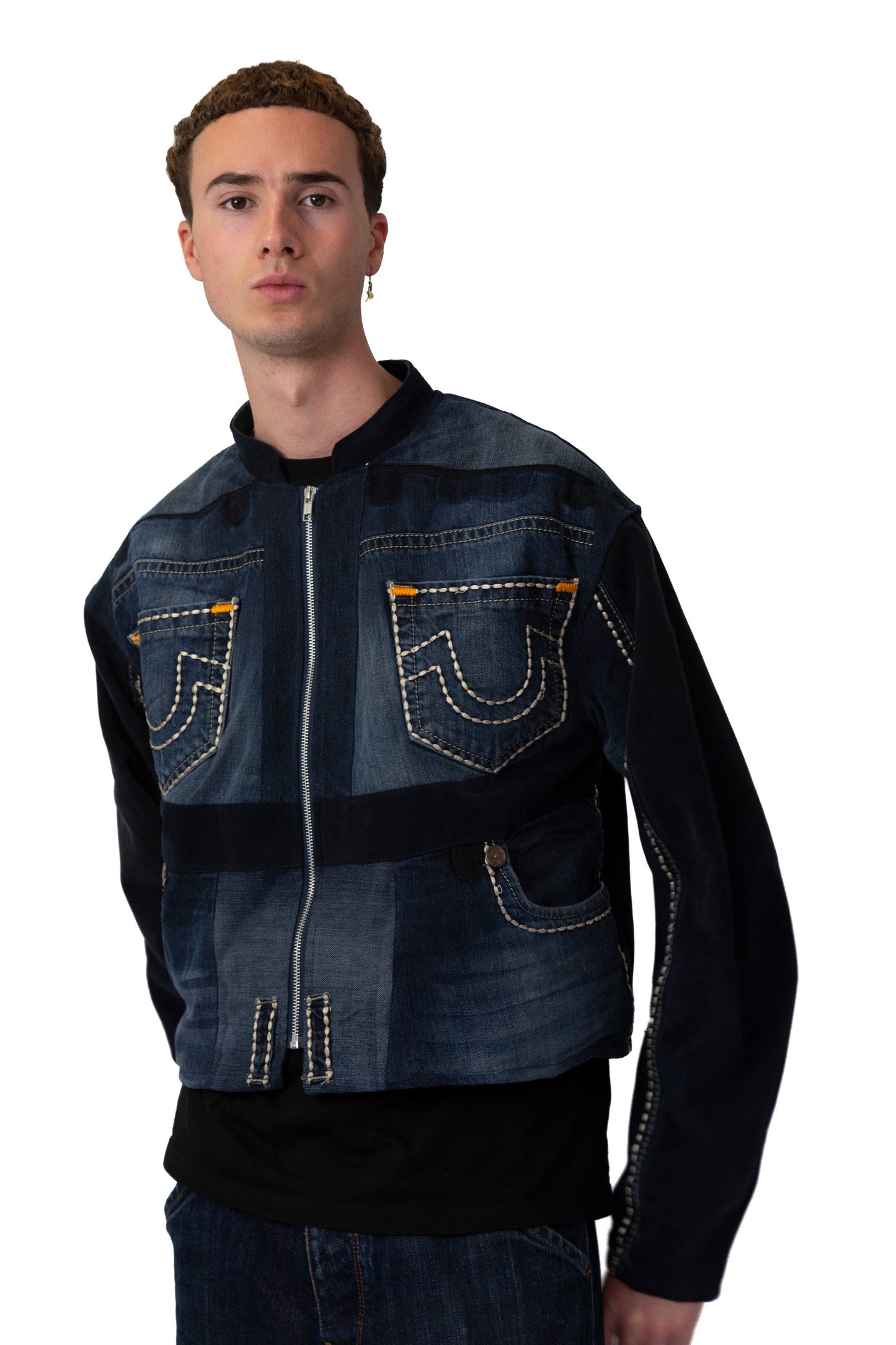 VT Rework: True Religion Embroidered Pocket Denim Jacket