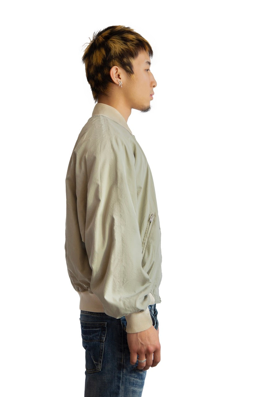 Aquascutum Two Tone Beige Bomber Jacket