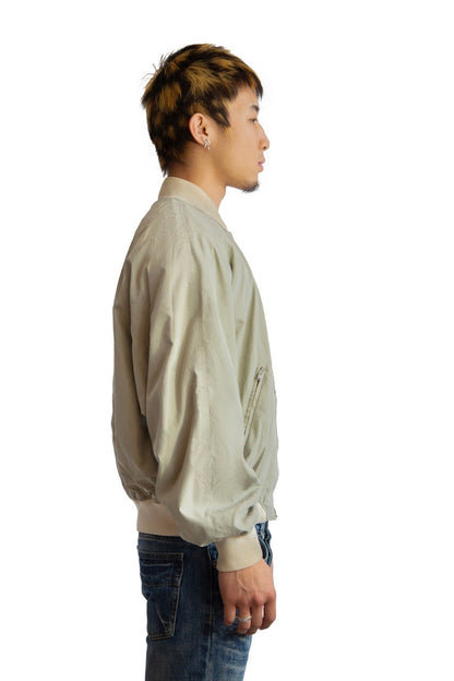 Aquascutum Two Tone Beige Bomber Jacket