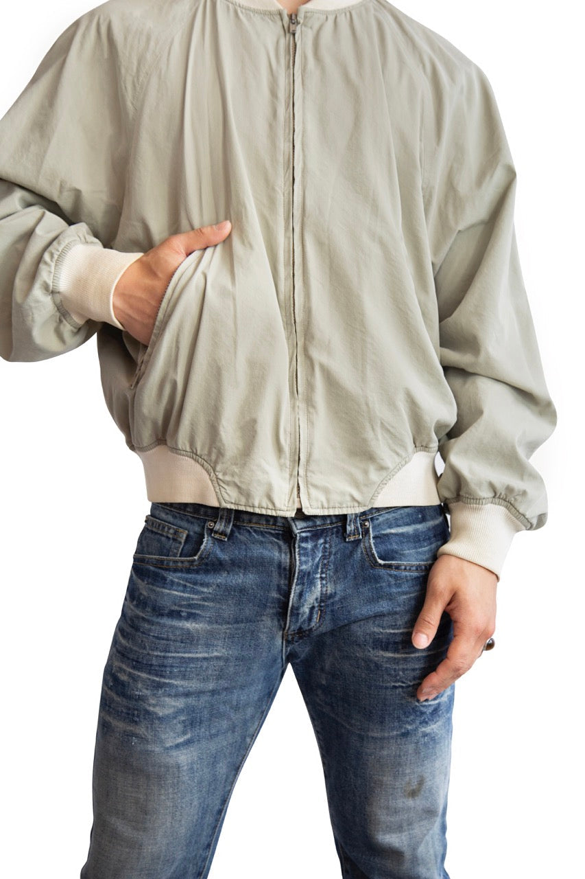 Aquascutum Two Tone Beige Bomber Jacket