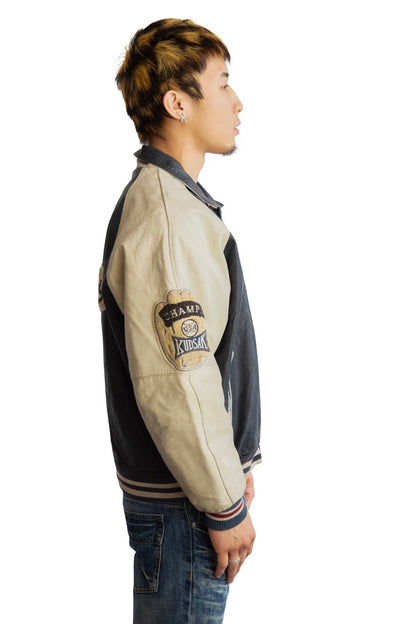 Vintage Kudsak 'Original Teddy' Leather Varsity Jacket