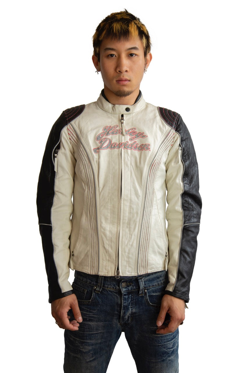 Harley Davidson Embroidered Eagle Leather Jacket