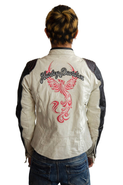 Harley Davidson Embroidered Eagle Leather Jacket