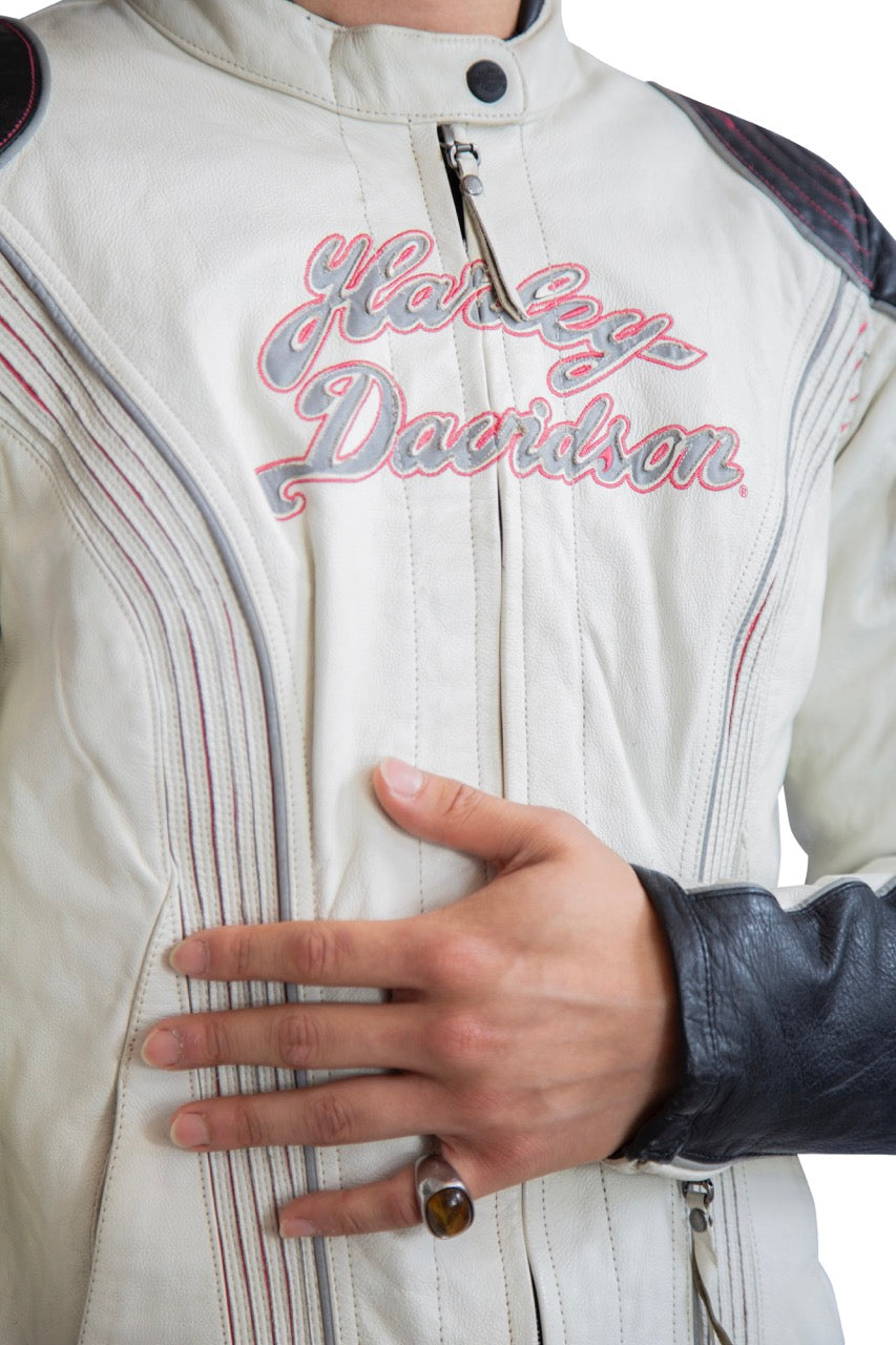 Harley Davidson Embroidered Eagle Leather Jacket