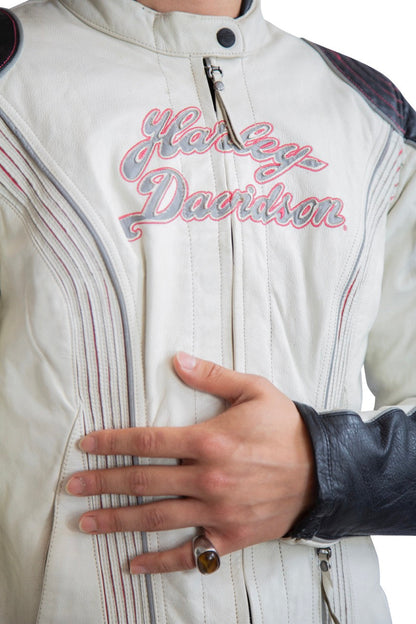 Harley Davidson Embroidered Eagle Leather Jacket