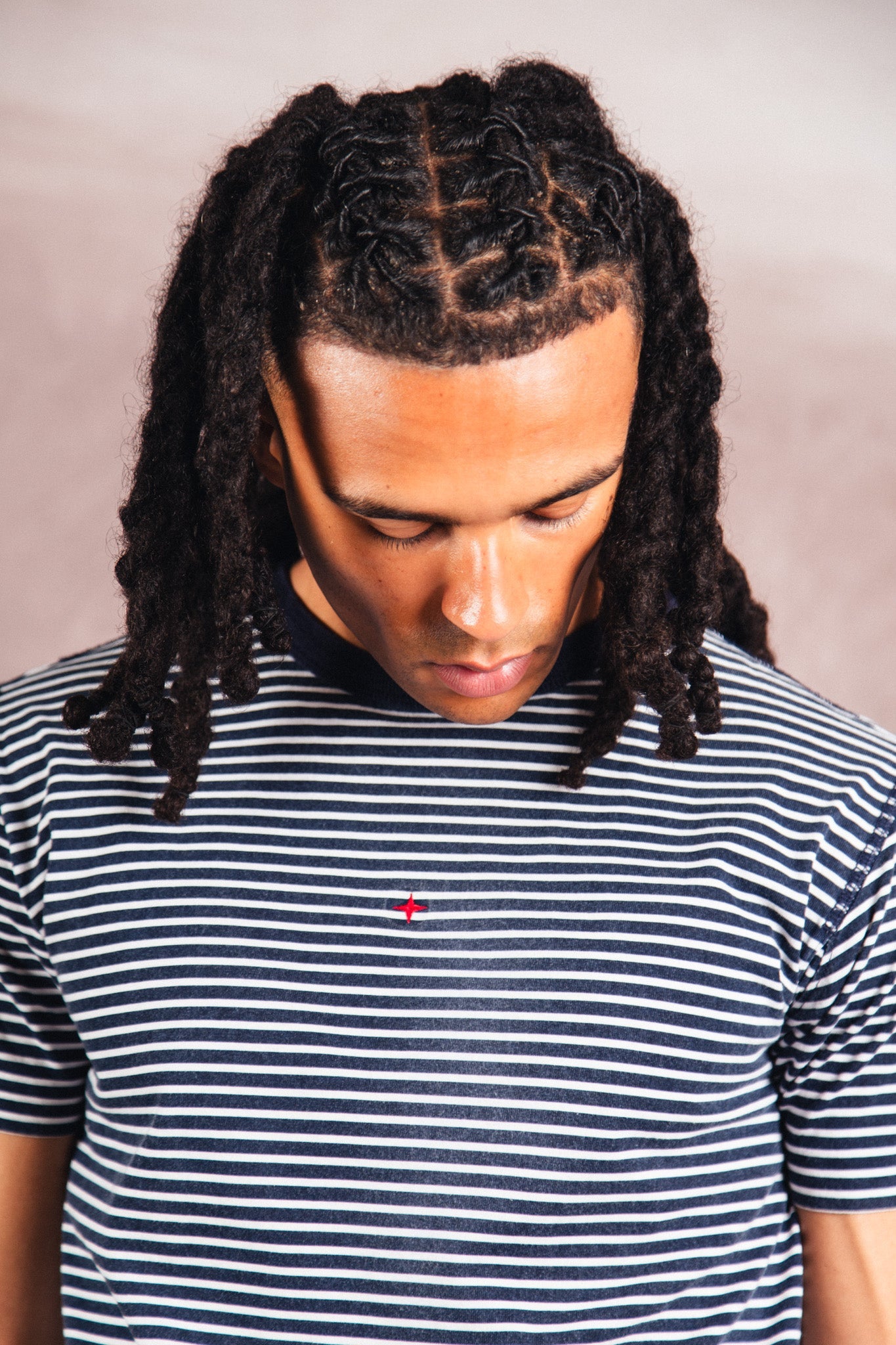 S/S 2019 Stone Island Marina Navy Stripe Graphic Tee | Medium, Multicoloured