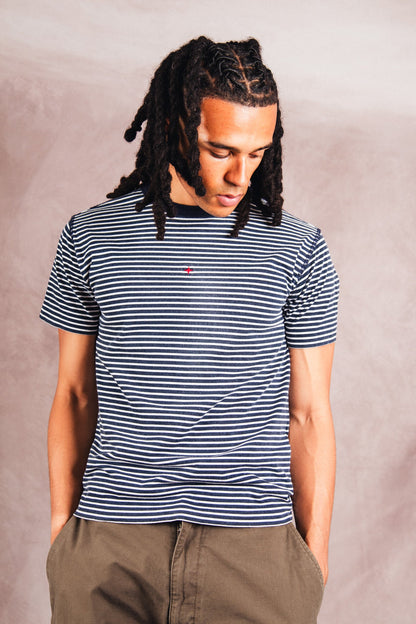 S/S 2019 Stone Island Marina Navy Stripe Graphic Tee | Medium, Multicoloured