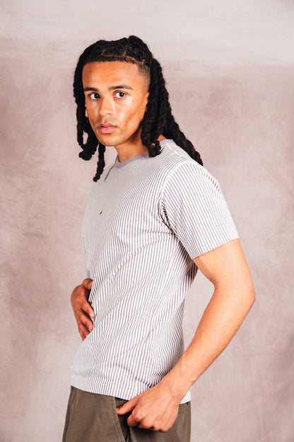 S/S 2018 Stone Island Marina Mauve Stripe T-shirt
