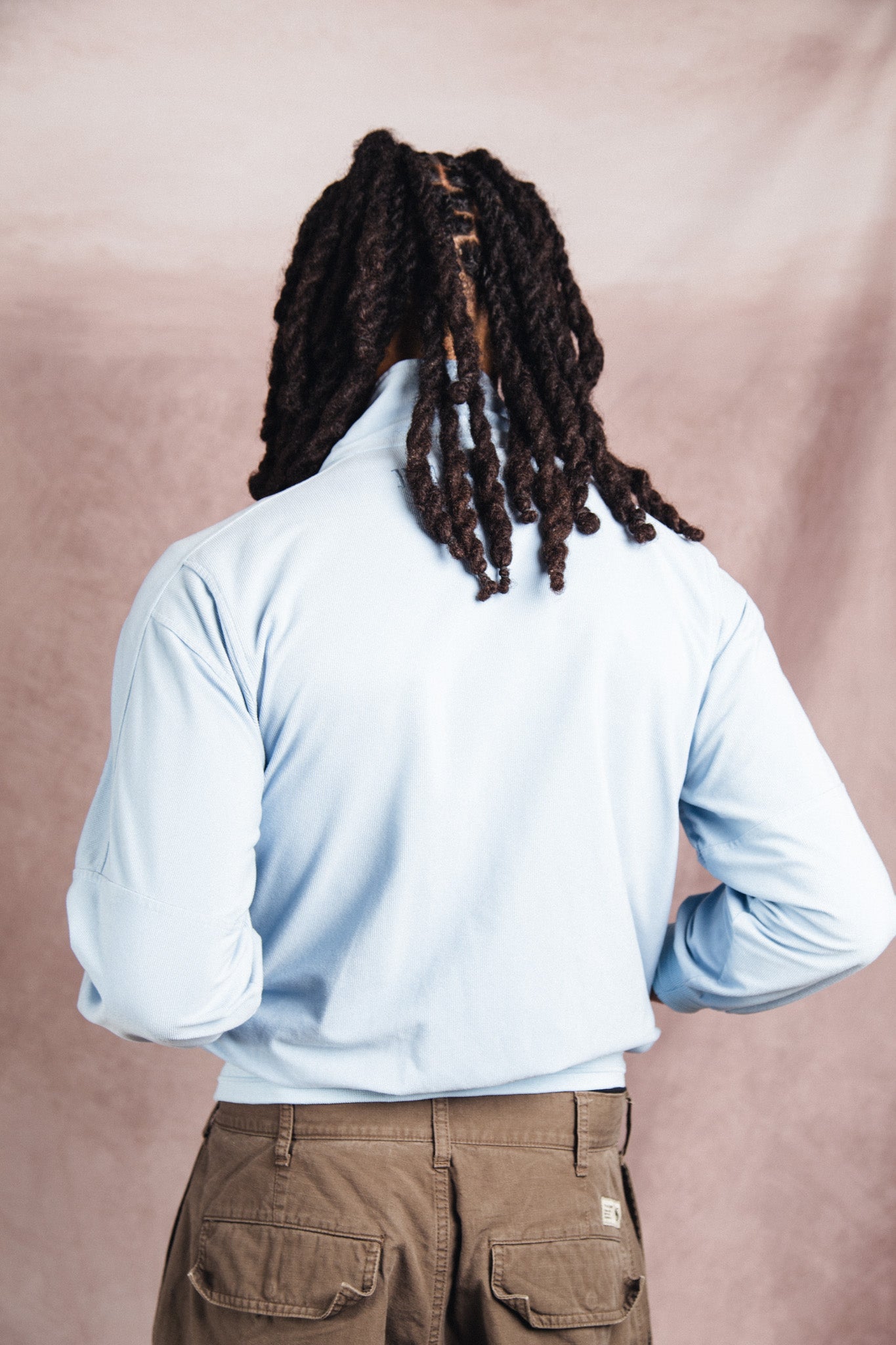 1980's Balenciaga Korean Release Baby Blue Track Jacket | Medium, Multicoloured