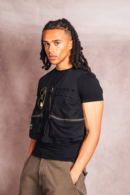 Hai Sporting Gear Multipocket Utility Style Waistcoat | Small, Red
