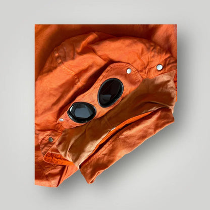 SS 2005 C.P. Company Rubberised Nylon-Linen Mille Miglia Goggle Jacket 52