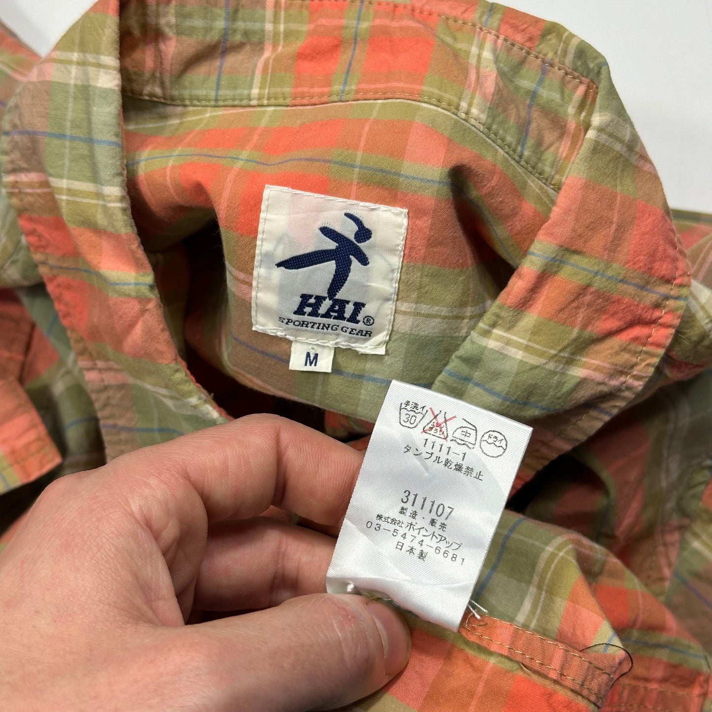 Hai By Issey Miyake 90’s Asymmetrical Plaid Boxy Shirt - S/M