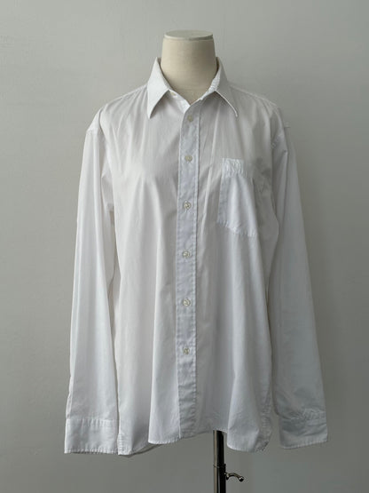 Christian Dior 1990s cotton logo shirt, men's medium, white with Dior branding, casual fashion top with classic design