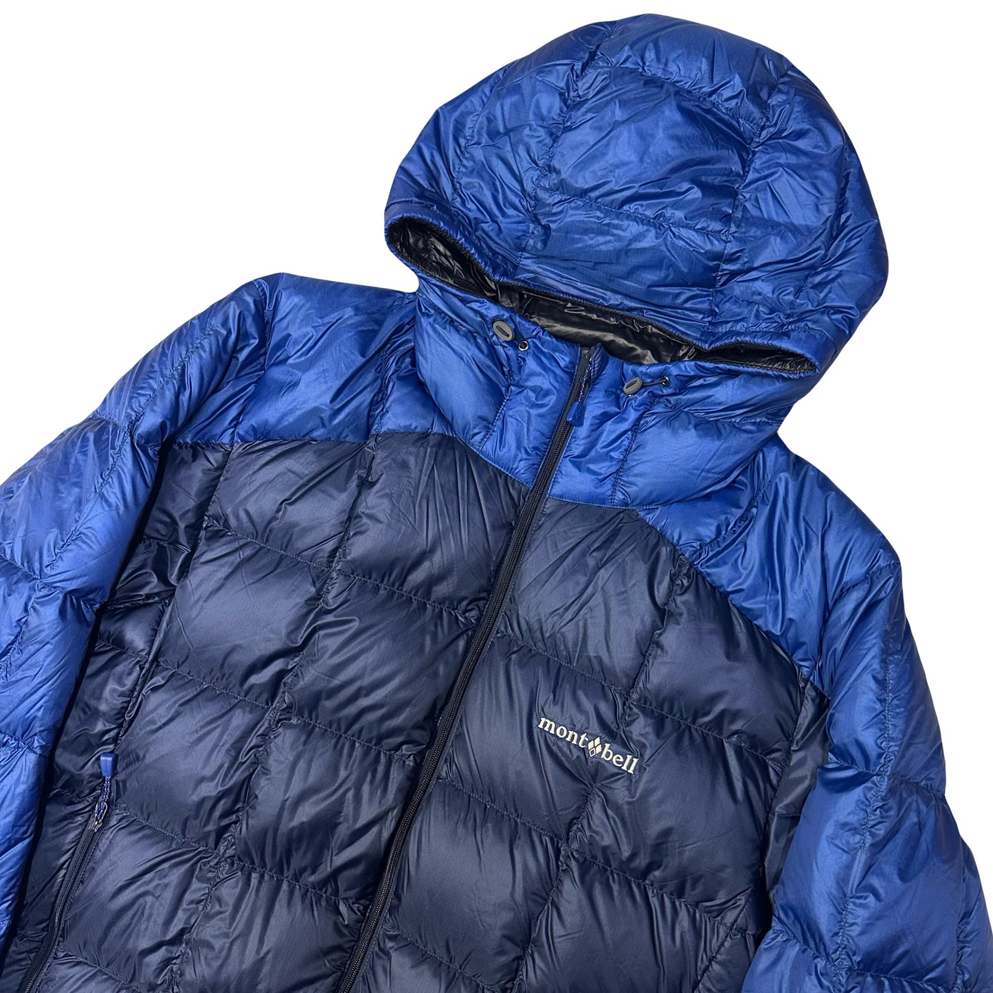 Montbell Superior Down Parka Puffer Jacket In Navy & Blue ( L )